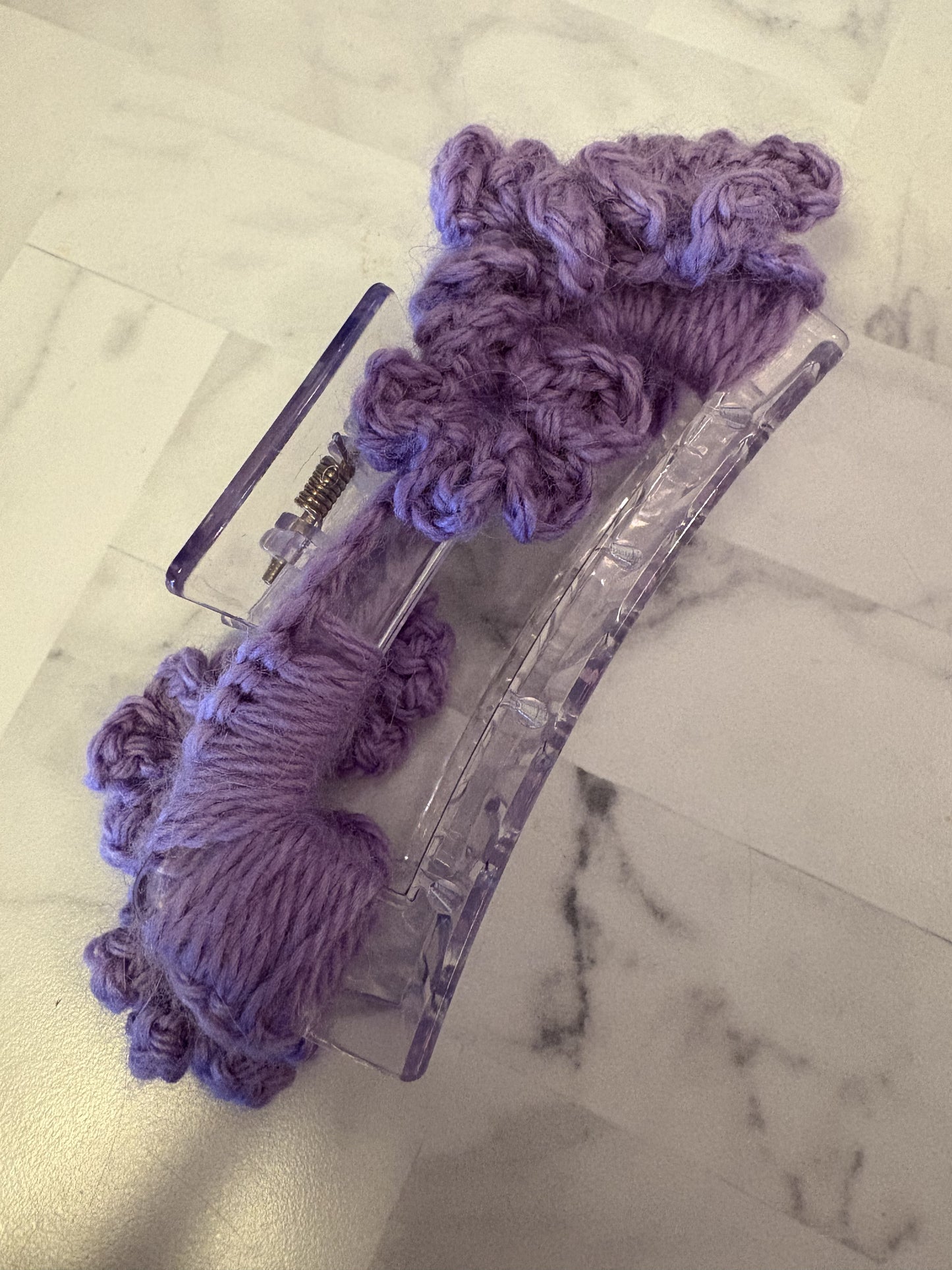 4" Floral Claw Clip