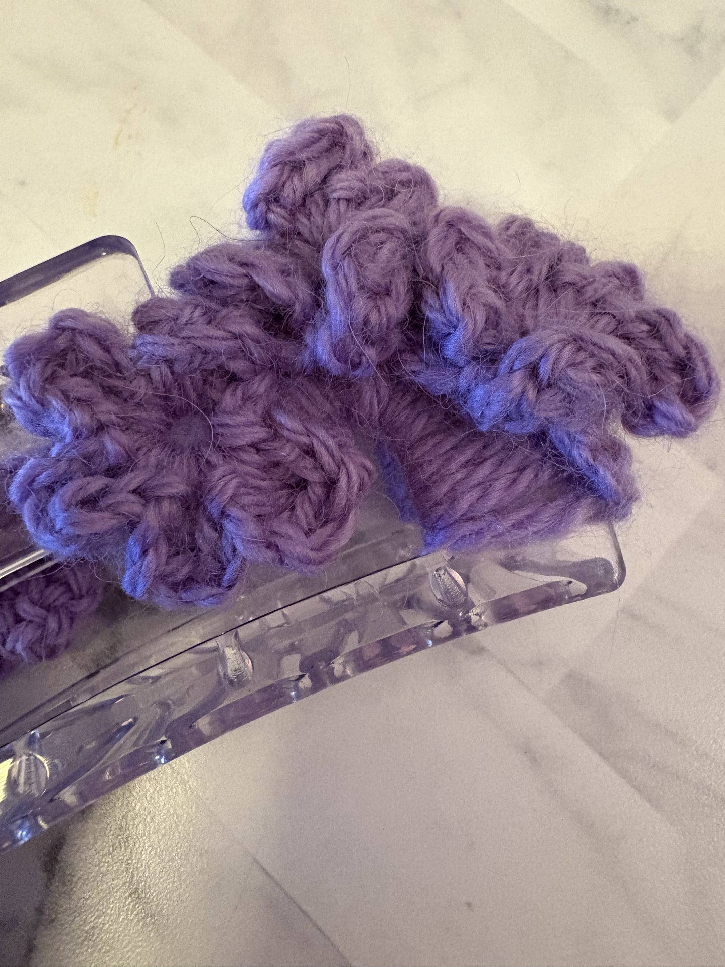 4" Floral Claw Clip