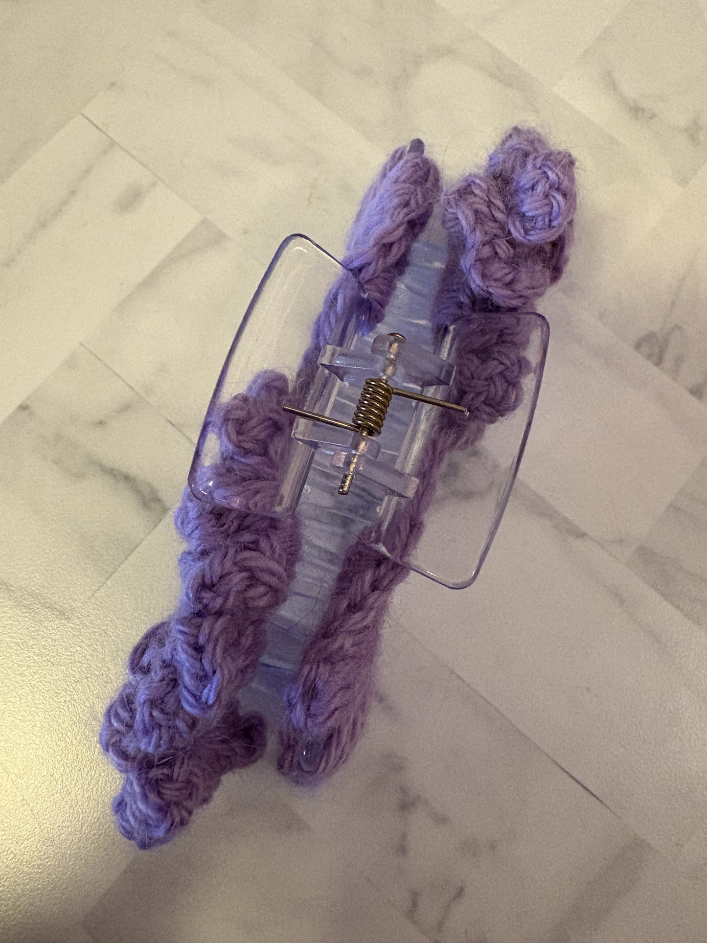 4" Floral Claw Clip