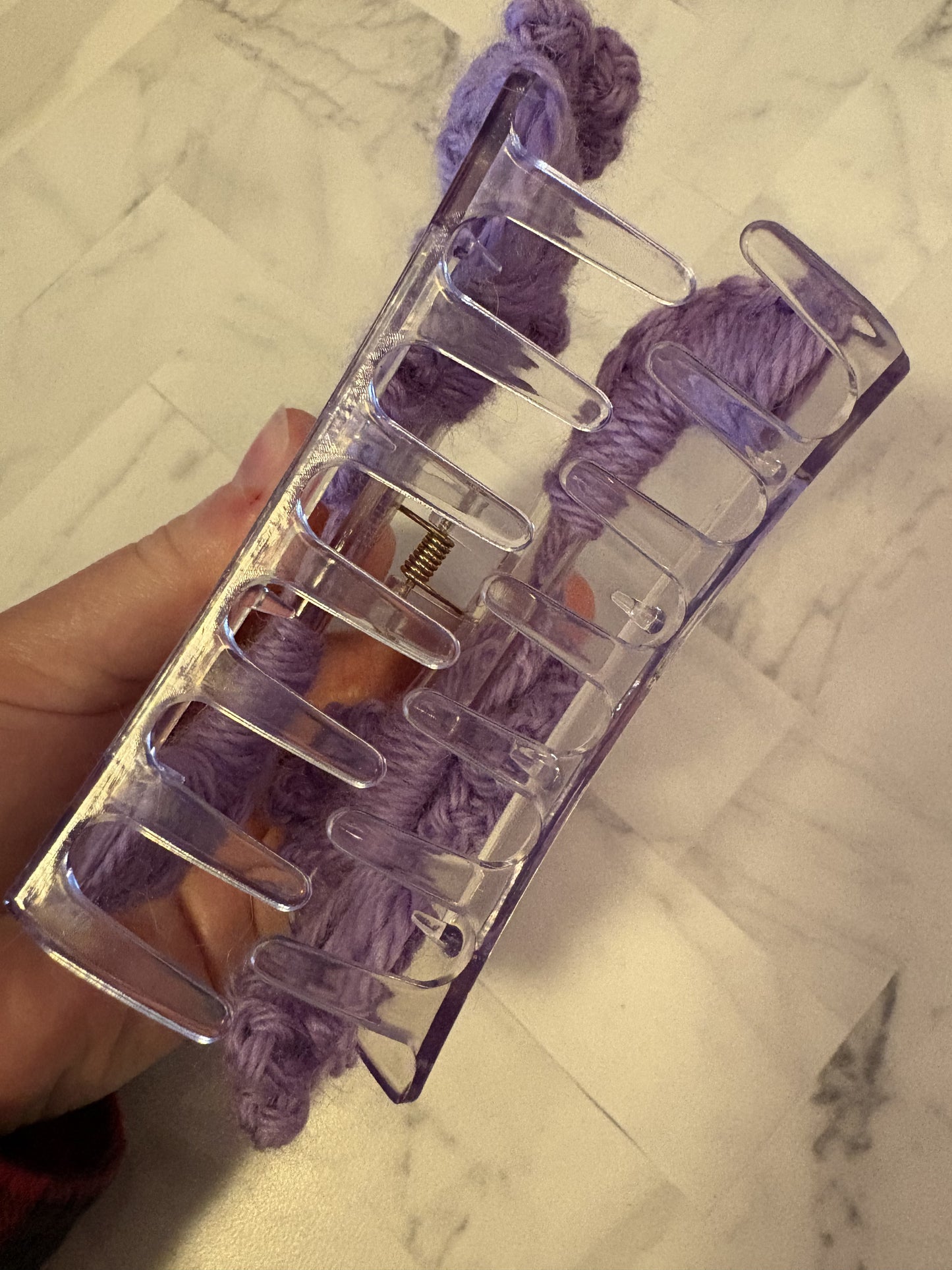 4" Floral Claw Clip