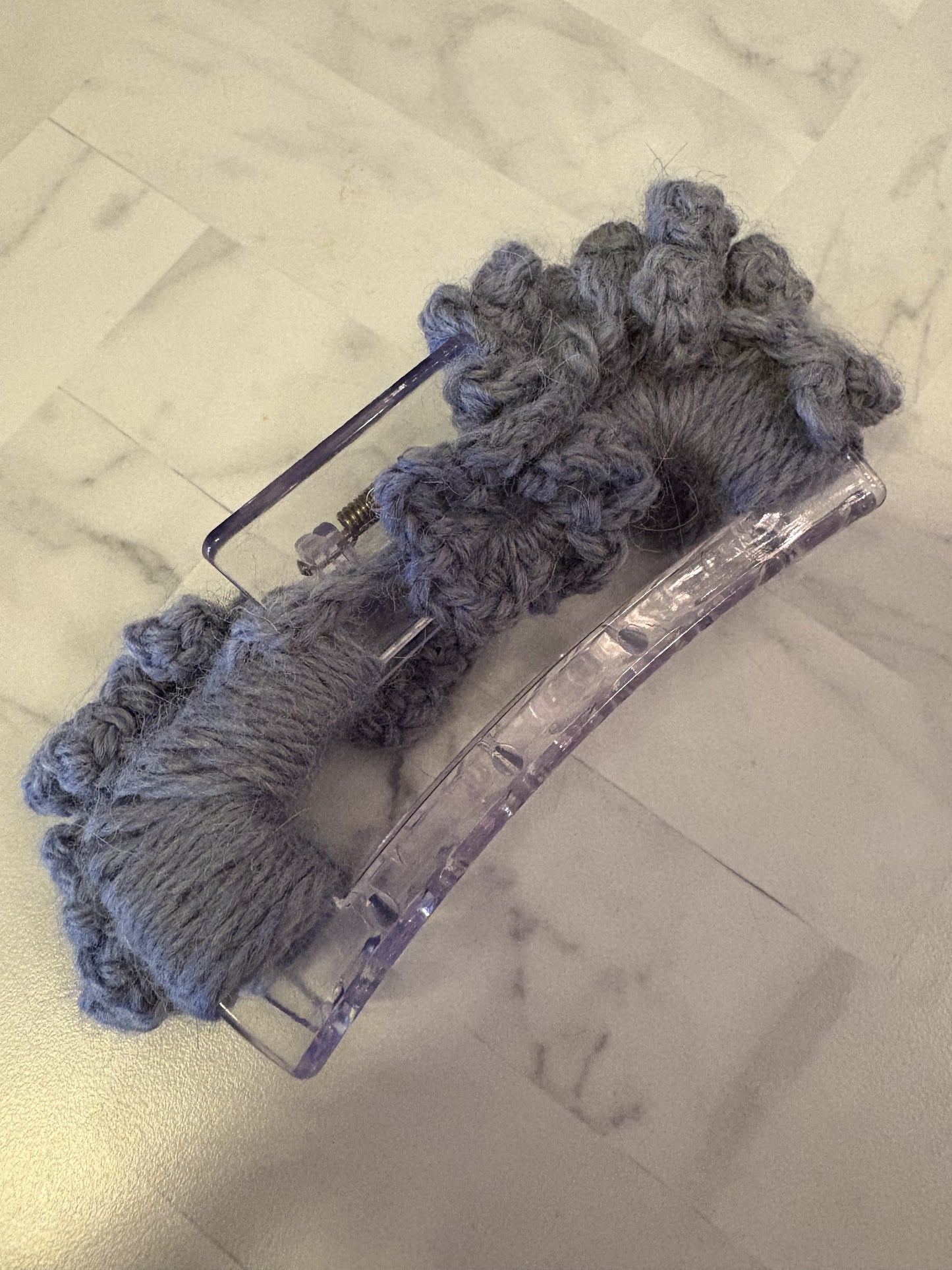 4" Floral Claw Clip
