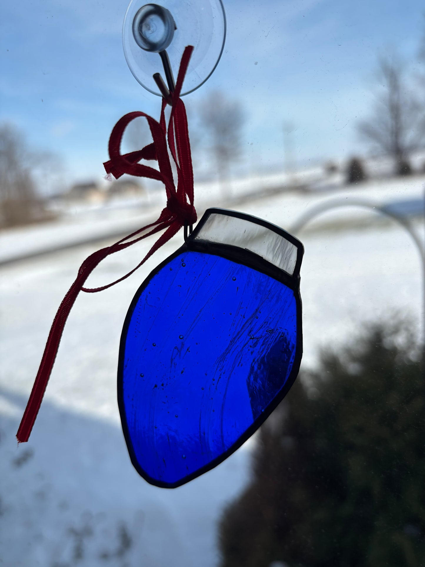Cobalt Christmas Bulb