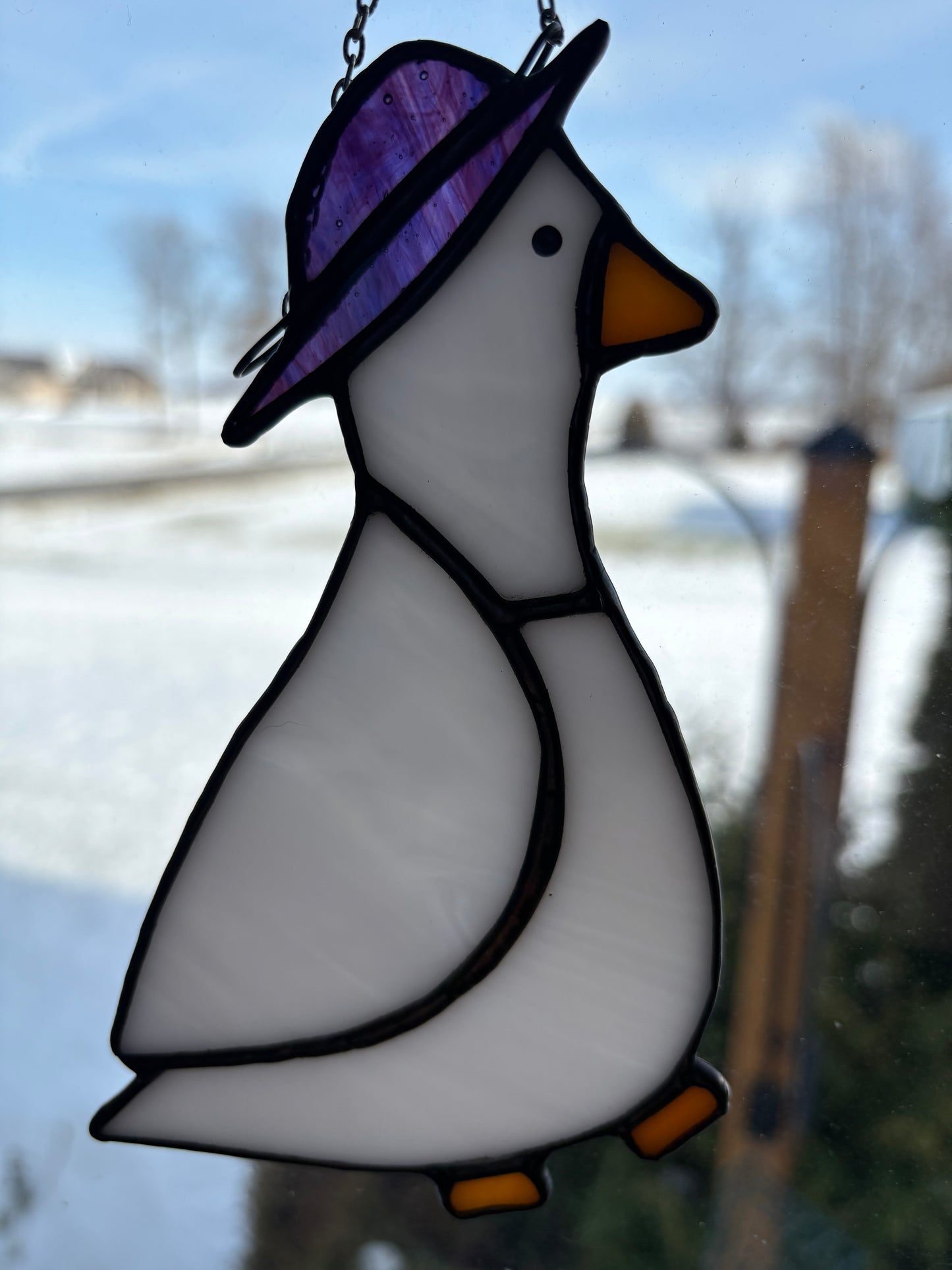 Window Goose - Purple