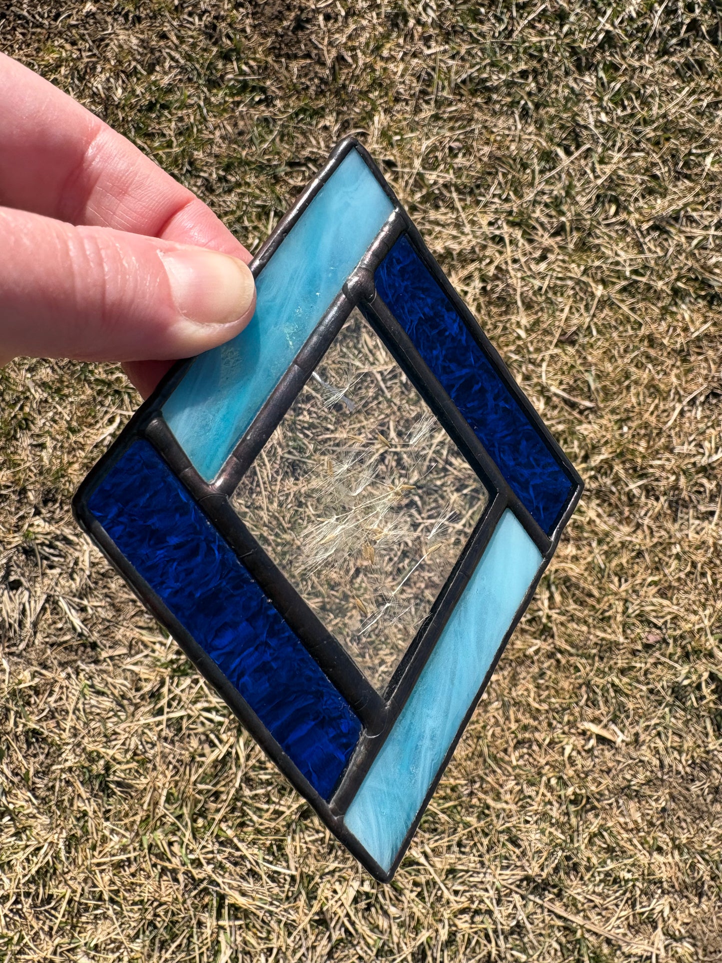 Dandelion Wish Glass