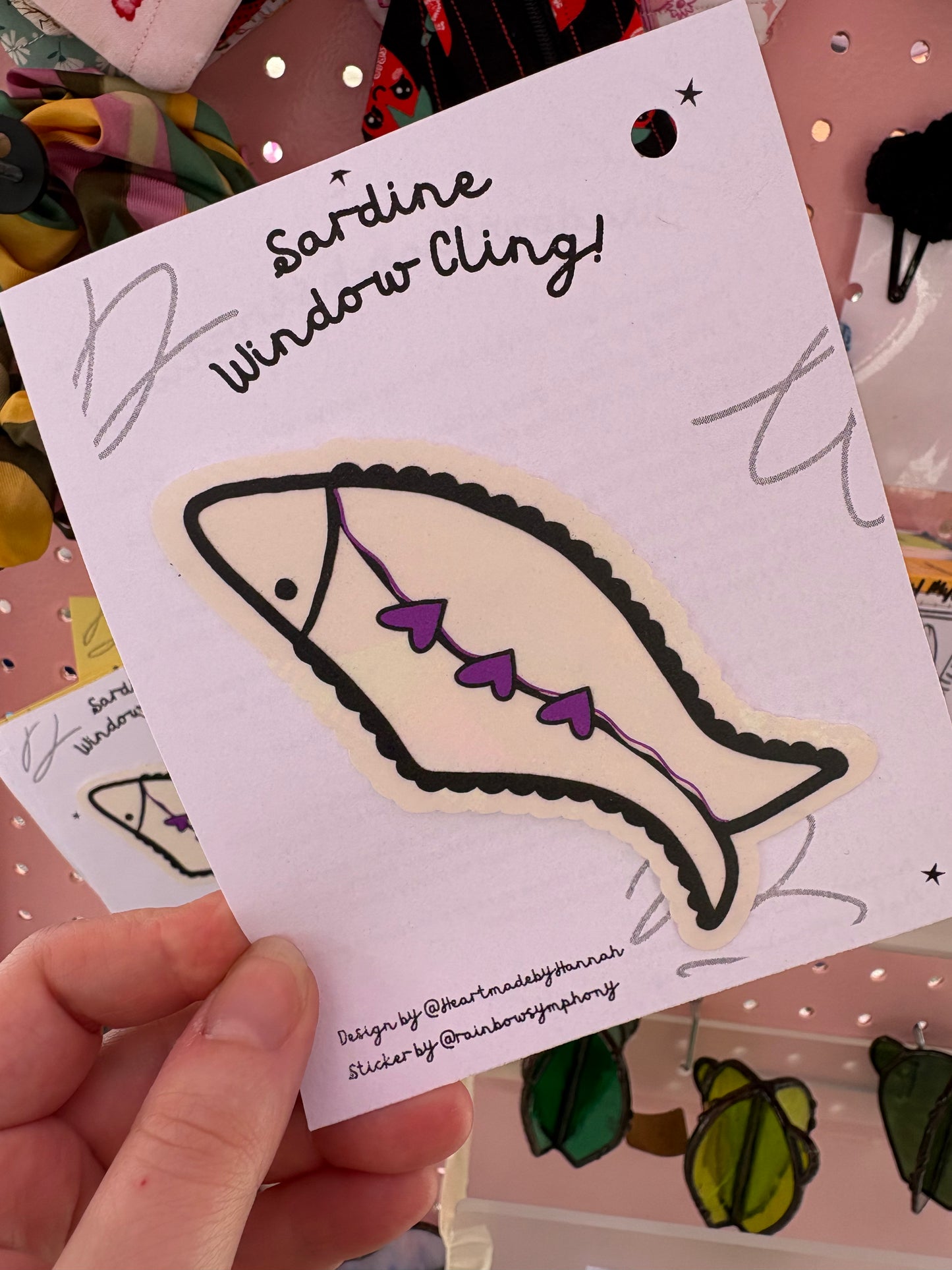 Sardine Rainbow Window Cling