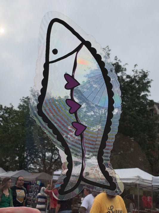 Sardine Rainbow Window Cling