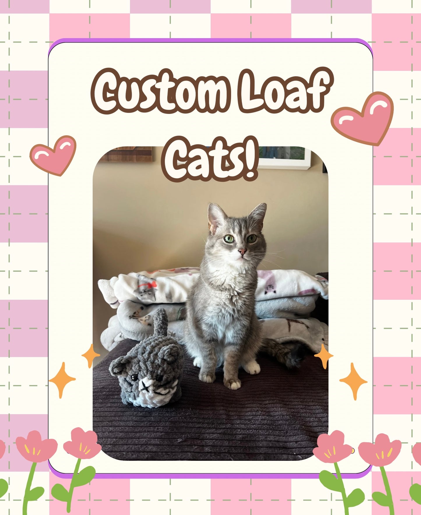 Custom Crochet Loaf Cat